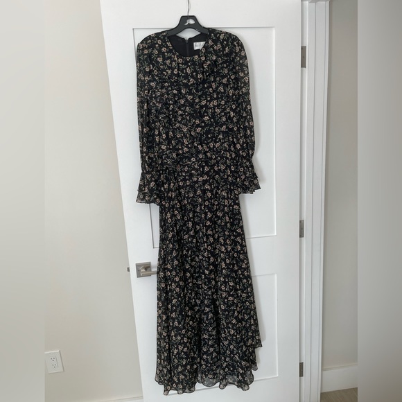 Long sleeve maxi floral pattern dress - Picture 1 of 2